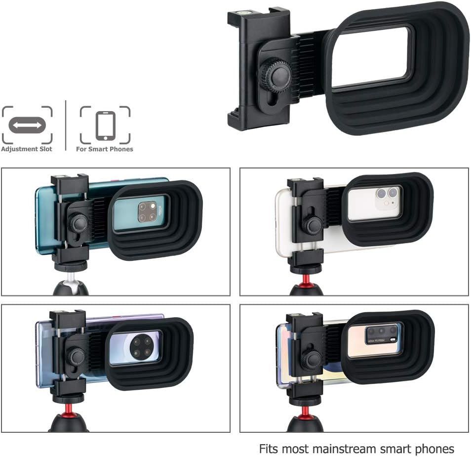 KIWIFOTOS Silicon Smartphone Camera Lens Hood Anti-Reflection for iPhone IOS and Android Phone Glass Window Shooting Photos Videos Creative Photography Accessory - Image 4