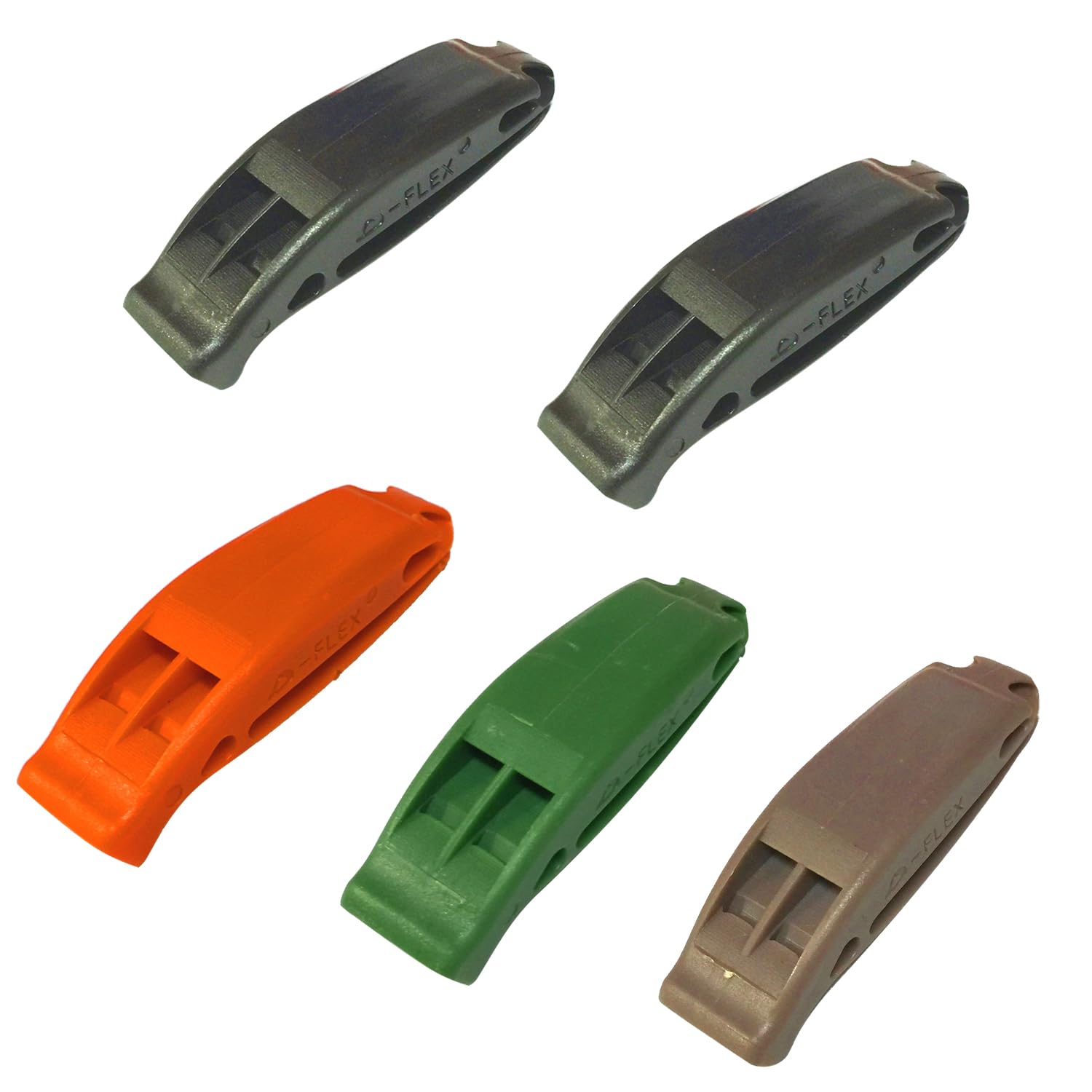 ZEACCT 5 Pack Plastic Emergency Whistles with Reflective Lanyard - Loud Safety Whistles for Outdoor Survival, Pet Safety, Lifeguard Training, and Sports Activities (Durable & Weatherproof)
