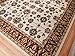 AS Quality Rugs Large Traditional Area Rugs for Bedroom, Turkish Pattern Entryway Carpet, Home Decor Rugs, Cream Circles Wave Inspired, Stain Resistant, Pet Friendly, (Multi-Color Large 8x10)
