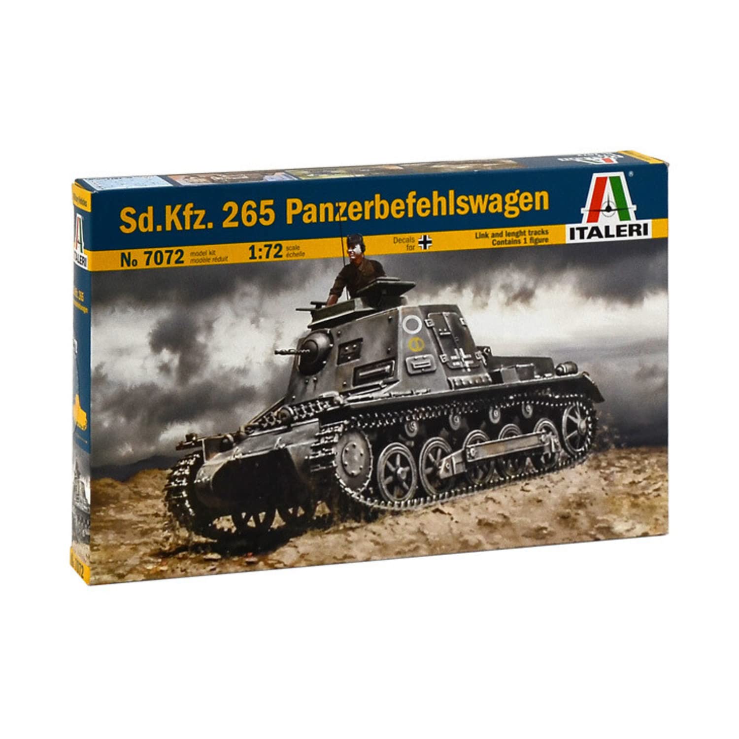 Italeri 510007072 1:72 Sd.Kfz 265 Small Tank Command Truck