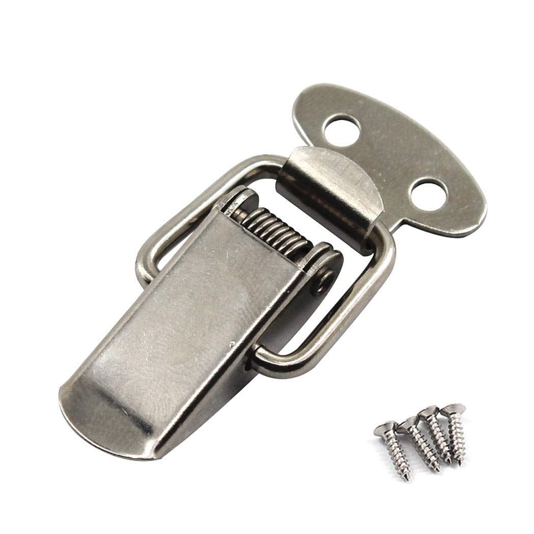 (20 Pieces) Stainless Steel Spring Loaded Latch Clamp Clips for Tool Box,Cases