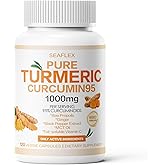 Turmeric Curcumin 95 1000mg - 95% Turmeric Complex Supplement with Bee Propolis (120 Capsules)