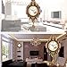 Aero Snail Large Size Retro Vintage Imperial Style Elegant Silent Wood Metal Wall Clock with Swinging Pendulum