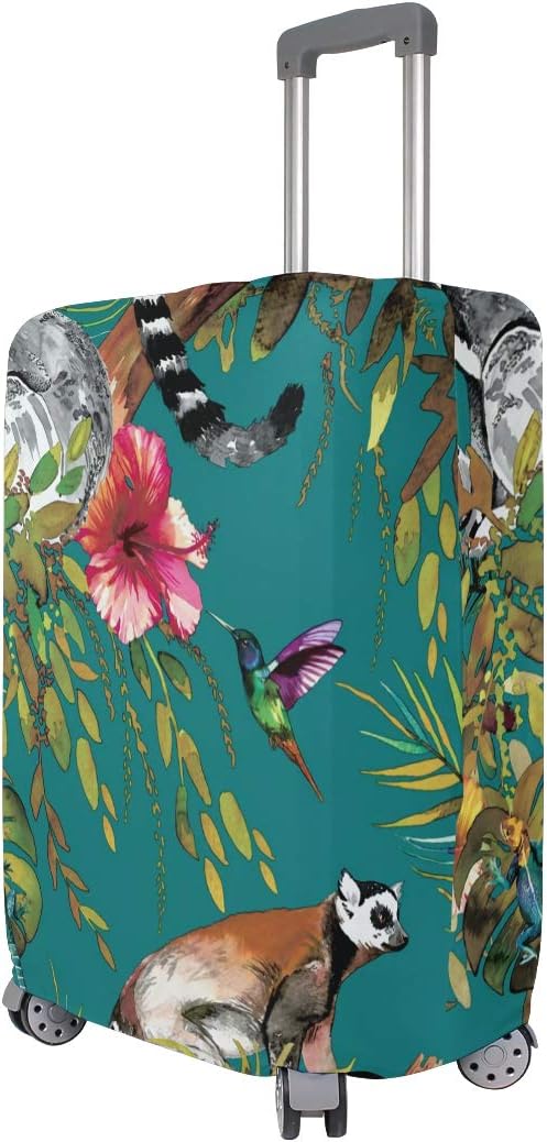 blue camouflage suitcase