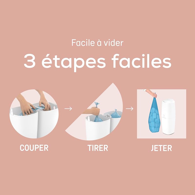 Classic XL - Poubelle à Couches - Recharge octo 1 mois incluse