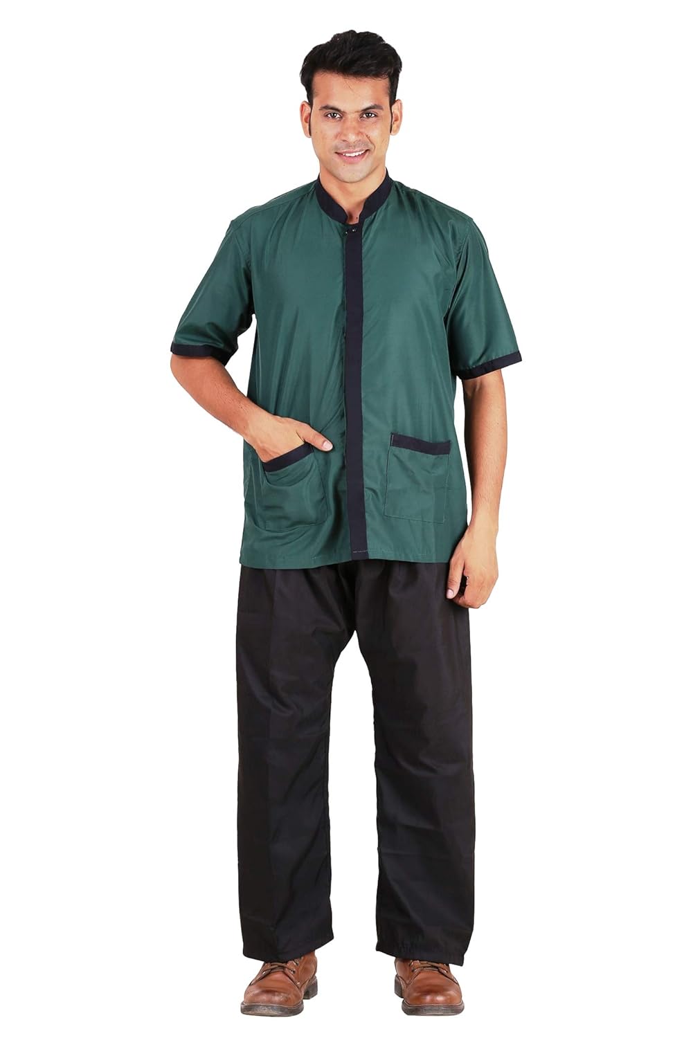 FABUNIFORMS HOUSEKEEPING UNIFORM SET (GREEN) (40) Amazon.in