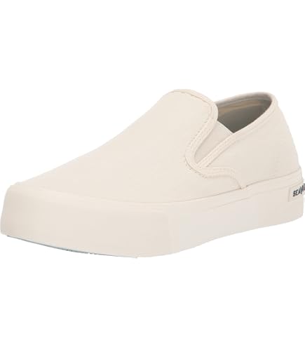 SeaVees Fairfax Lug‎ Slip On Mens Stone Canvas Sneakers Shoes 7.5 02775-00 Amazon.com | SEAVEES Womens Fairfax Lug Slip On Sneakers  main image 4