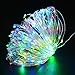 Vmanoo LED String Lights, 72 Feet 200 LED Solar Powered Copper Wire Starry Rope Xmas Lights, Indoor Outdoor Lighting for Garden Party Path Lawn Wedding Christmas, DIY Decoration, 2-Pack (Multi-Color)