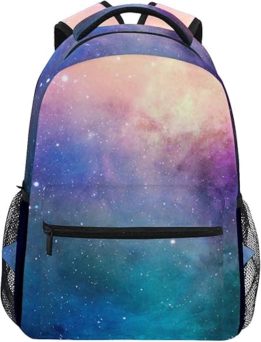 Amazon Co Jp Gorira リュックサック バック 高校生 女子 星空 宇宙柄 キラキラ きれい かわいい おしゃれ 通学 大容量 防水 丈夫 旅行 バックパック お祝い プレゼント シューズ バッグ