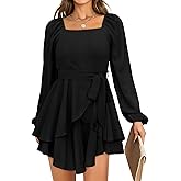 Wedding Guest Dresses for Women 2023 Fall Prom Fashion Halloween Dress Clothes Black L