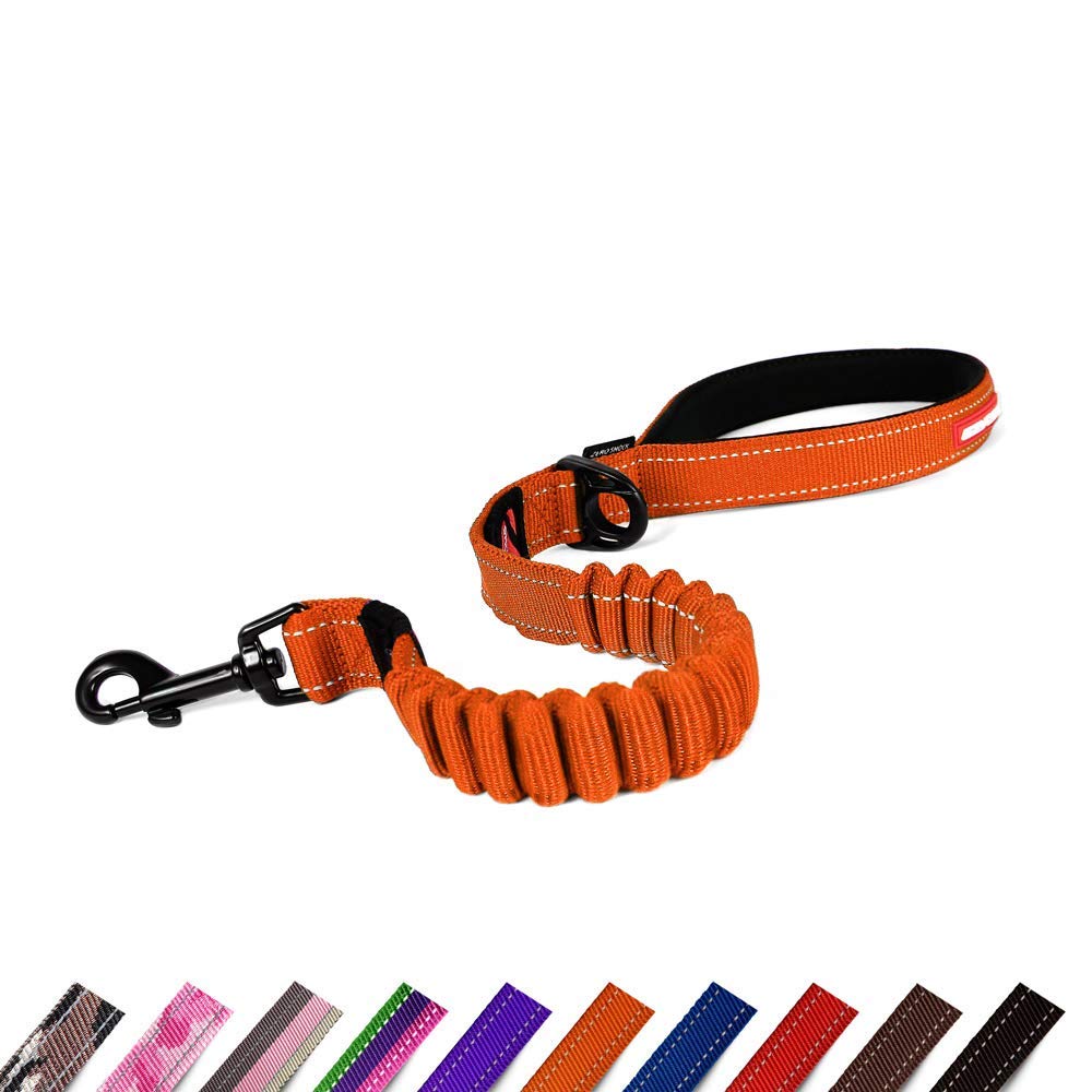 EzyDog Zero Shock Dog Lead | Shock Absorbing, Burnt Orange, 25 Inch — image 1