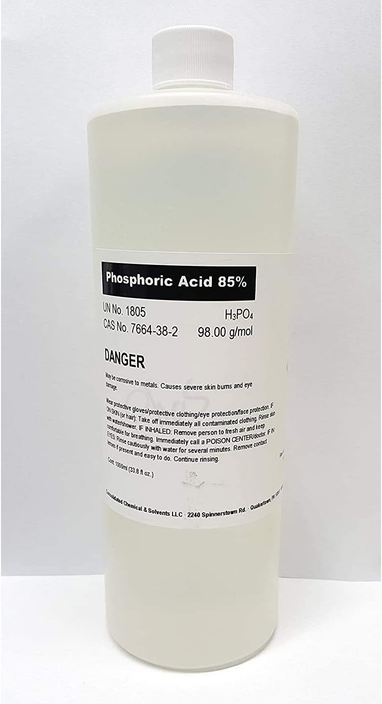 Phosphoric Acid 85% High Purity 500mL (16 fl oz)