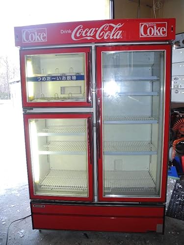 Amazon Coca Cola コカコーラ 美品 昭和 ヴィンテージ 冷蔵庫 ホット コール Mitsubishi Electric ガラスケース おもちゃ ホビー