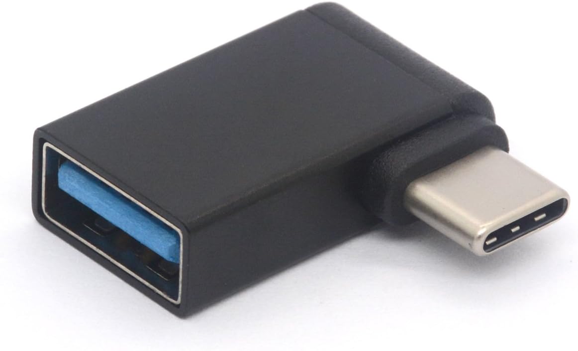 Angled USB C Adapter 90 Degree USB to TYPE C Adaptor USB 3.0 Type C Converter Connector for Macbook Pro 2017, Dell XPS 15 - Image 3