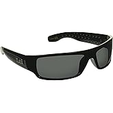 Locs Super Dark Sunglasses Mens Black Wrap Around Lowrider Gangster Cholo Vintage Flat Top