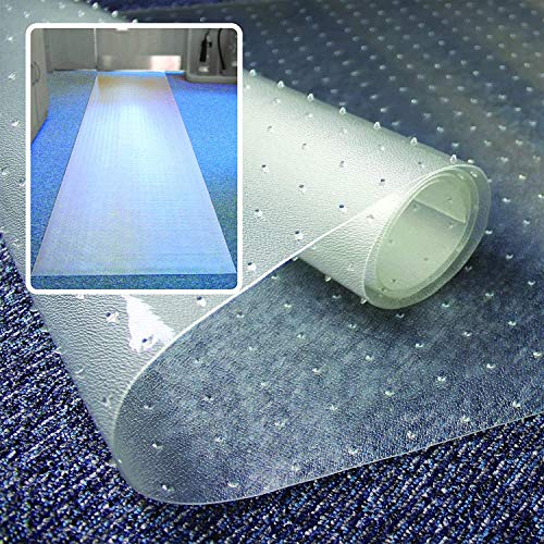 Floortex Long & Strong PVC Hallway Runner, Protective Floor Mat for