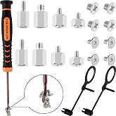 ASTARON M.2 SSD Screws Kit, PC NVMe M2 SSD for Asus, Gigabyte, ASRock, MSI | Magnetic screwdriver, NVMe Screw,suitable for ASUS, Gigabyte, ASRock, MSI, M.2 screws,High compatibility