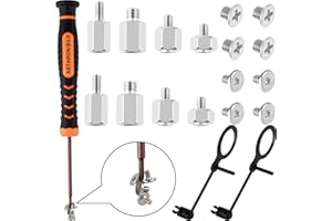 ASTARON M.2 SSD Screws Kit, PCIe NVMe M.2 SSD Mounting Screw Kit for Asus, Gigabyte, ASRock, or MSI motherboards