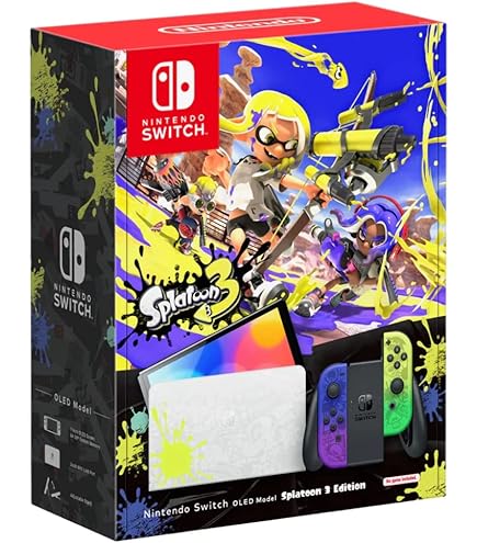 t*o様 （普通）Nintendo Switch（欧州版）ソフト3本付き・SDカ Amazon.com: Nintendo Switch - OLED Model Splatoon 3 Special