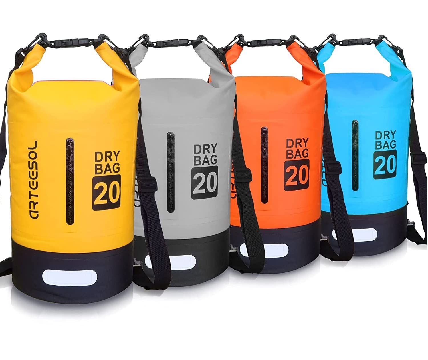 Blackace arteesol Waterproof Dry Bag 5L 10L 20L 30L Waterproof Bag with Long Adjustable Handle for Kayaking Boat Excursion Canoe/Fishing/Rafting/Swimming/Snowboarding