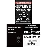 Jocko Willink Collection 3 Books Set (Extreme Ownership, Dichotomy of Leadership and Discipline Equals Freedom)