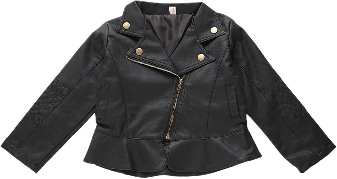 baby boy black leather jacket
