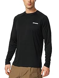 baleaf Men's Rash Guard Shirts Fishing Long Sleeve