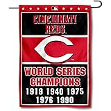 Amazon Com Cincinnati Reds Nation Flag 3x5 Banner Sports Outdoors