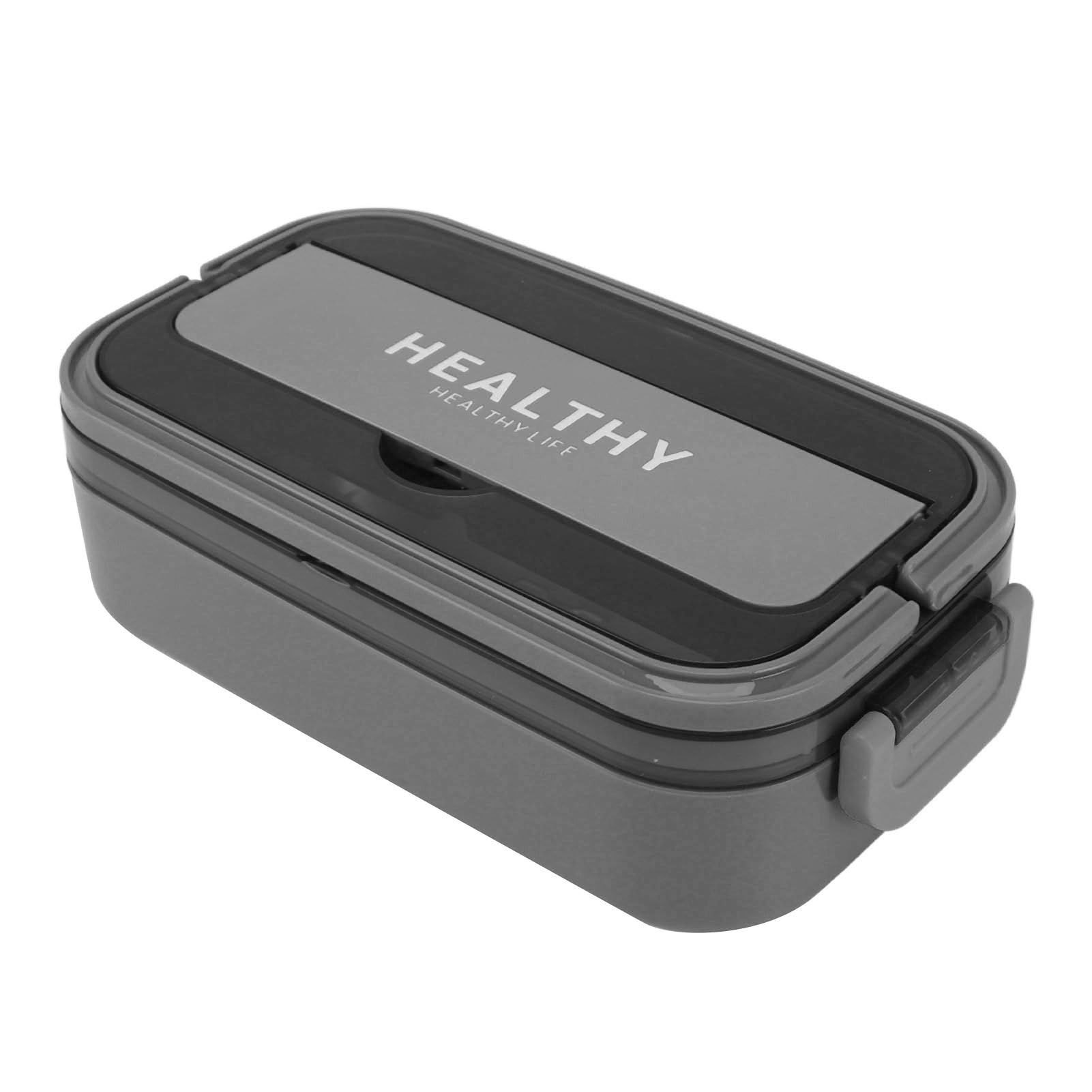 Leakproof Bento Lunch Box 316 Stainless Steel Microwave Safe Container, 700ml Capacity Adult Lunch Box for School Office (Gray)