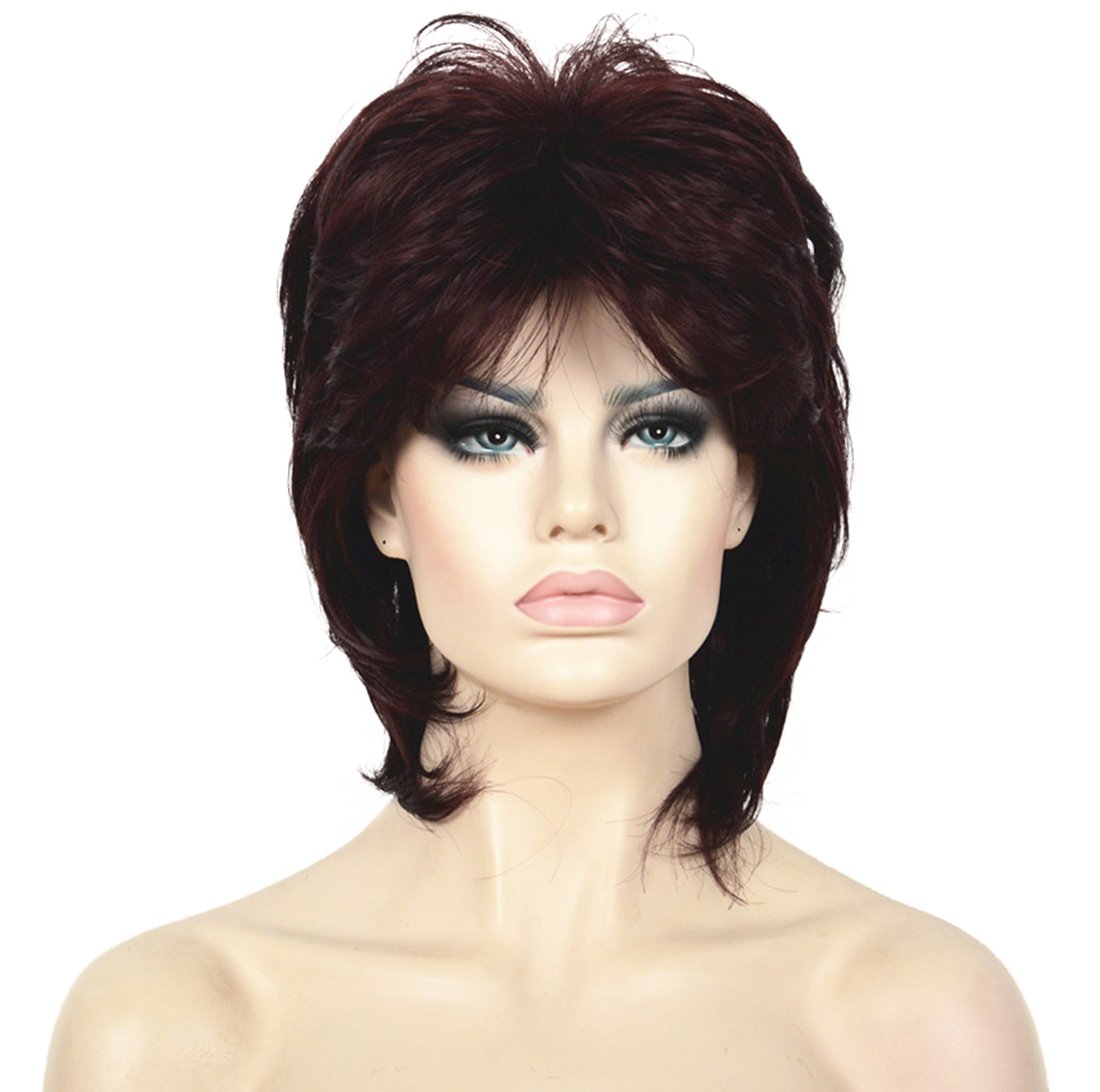 Lydell Short Length Layered Shaggy Full Synthetic Wig Wigs (99T)