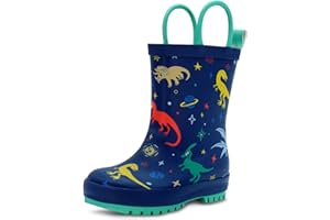 JAN & JUL Puddle-Dry Rain Boots for Toddlers and Kids