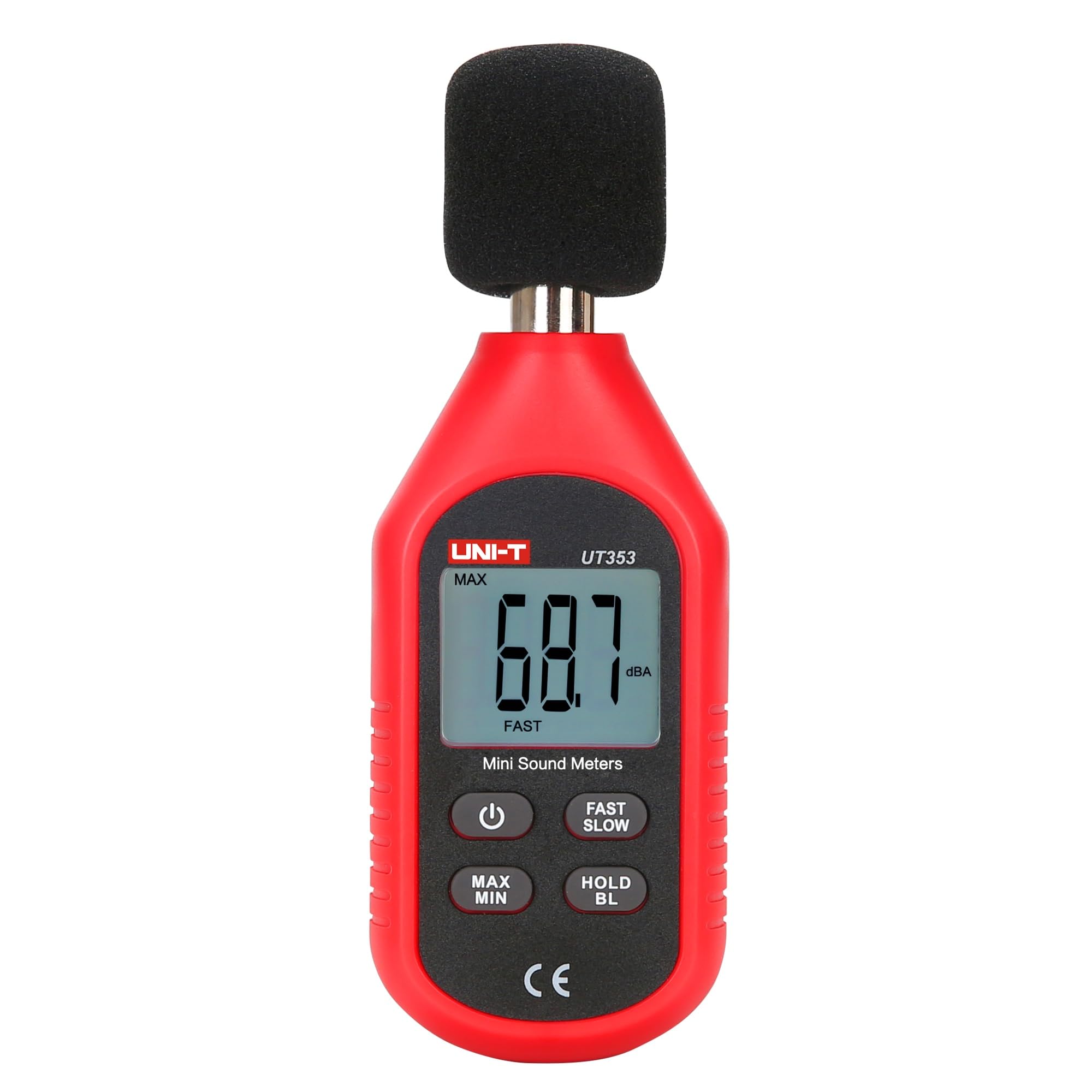 Unit 530134371 Mini Digital Sonometer, Red