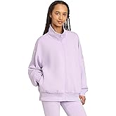adidas womens All Szn Soft Lux Loose Full-zip Track Top