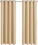 Aspire Homeware Blackout Curtains 66x90 Cream Thermal Eyelet 2 Panels