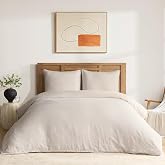 DAPU 100% French Linen Duvet Cover 3Pcs Set, 170GSM Linen Bedding, King | Soft Breathable All-Season for Hot sleepers, Corner Ties &amp; Zipper Closure, French Linen Flax from Normandy, Natural Linen