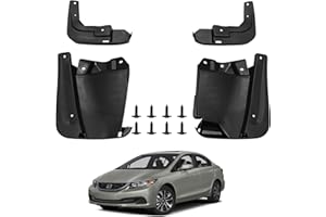 Norand Mud Flaps for Honda Civic Sedan 2012-2015 Mud Guards Splash Guards Tire Protector Mudguard Accessories Front & Rear 4pcs Set