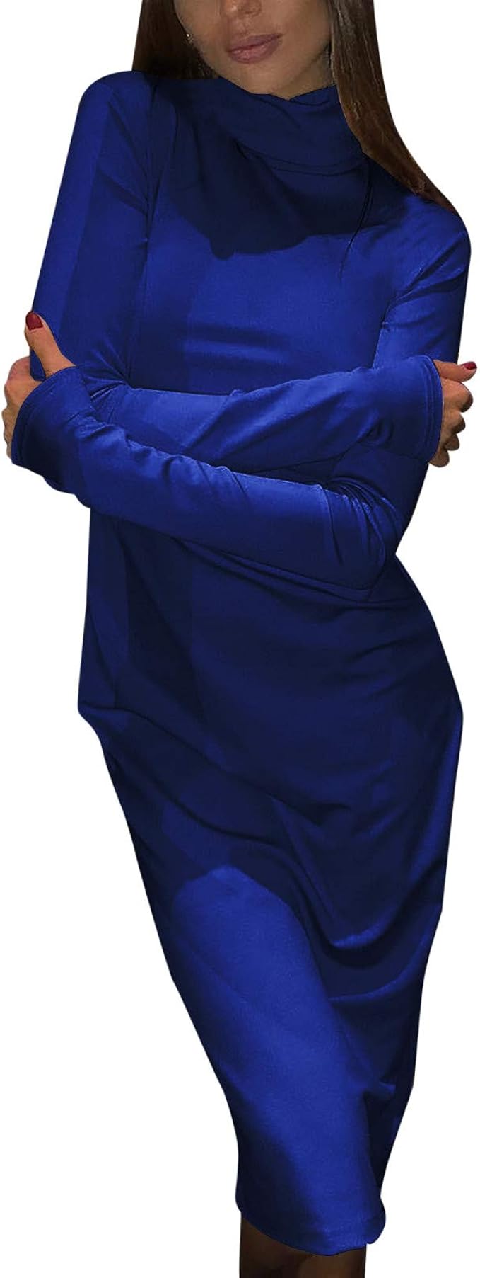 Kleid Langarm Rollkragen Kleid Langarm Rollkragen