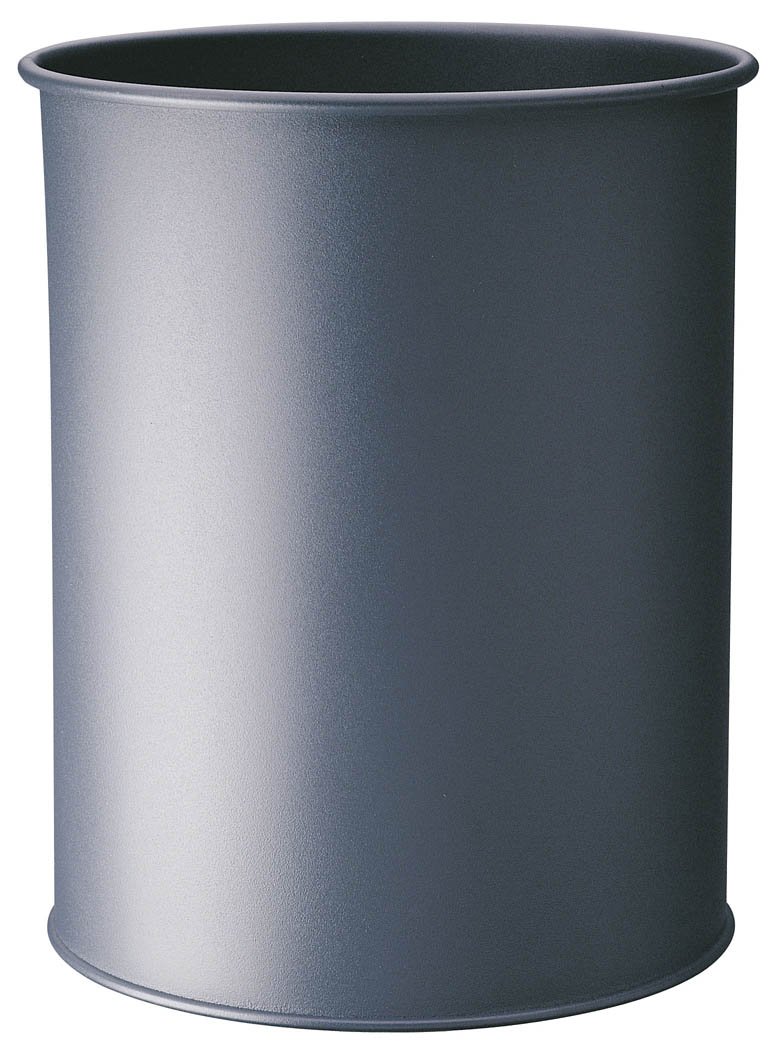Durable 330158 Waste Paper Basket Metal Anthracite