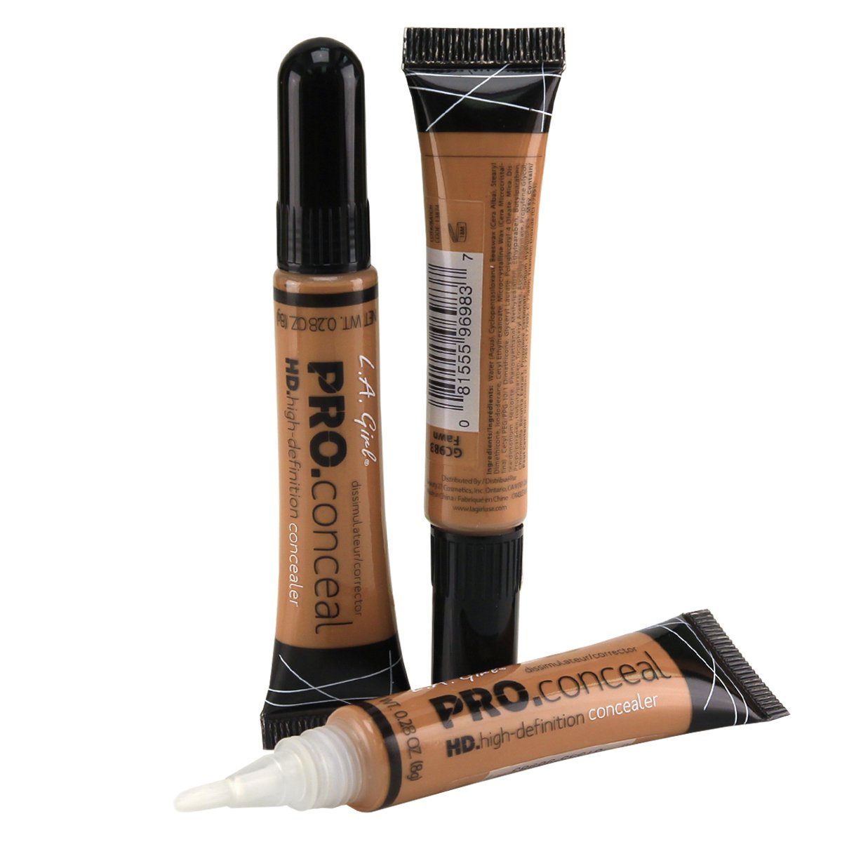 L.A. Girl LA Girl HD Conceal High Definition Pro Concealer GC983 Fawn bundle 3-Pack