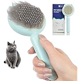 VIOJOJO Cat Brush Dog brushes with Release Button for Shedding Grooming, suit for Long or Medium Haired Cats, Lightweight Ski