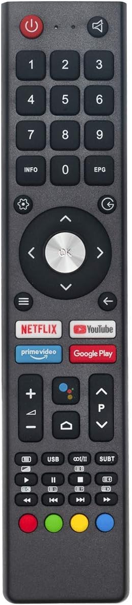VINABTY GCBLTV02ADBBT Remote Control Replacement For CHIQ TV with Voice Netflix Youtube Buttons