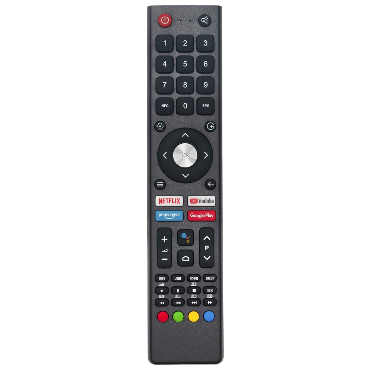VINABTY GCBLTV02ADBBT Remote Control Replacement For CHIQ TV with Voice Netflix Youtube Buttons