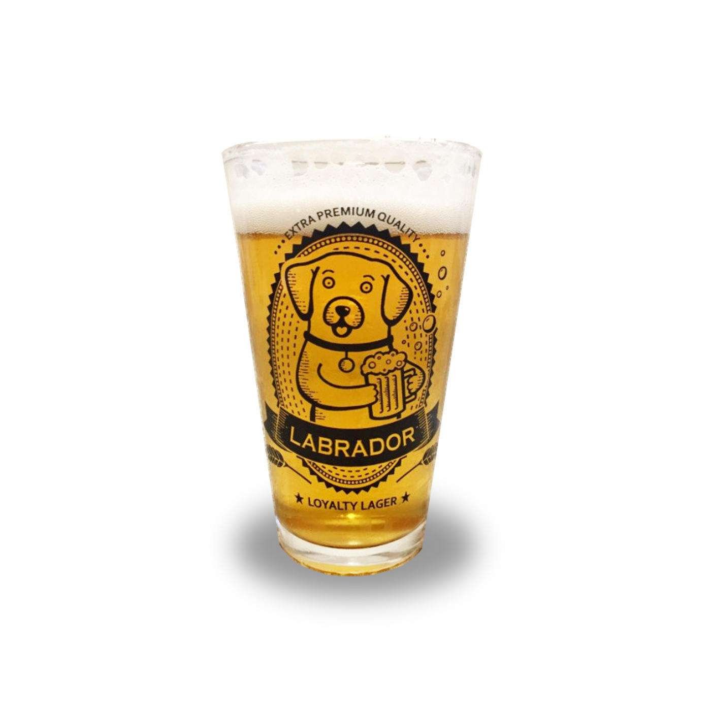 Labrador Beer Glass Labrador Lover Gift Labrador Retriever Pint Glass