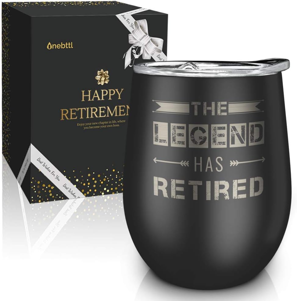 Best Unique Retirement GiftsThe Legend Has Retired12oz Wine Tumbler