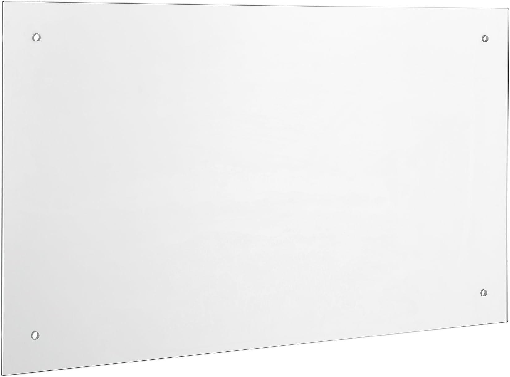 kitchen rear panel - wall - splashback - safety glass - clear - transparent - splash guard - 90 x 50 cm