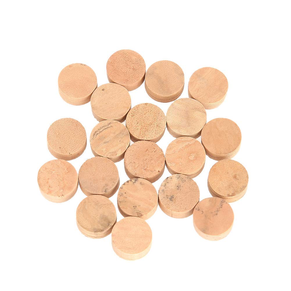Bnineteenteam 20Pcs 9.5mm Trumpet Cork Pads, Trumpet Repairing Cork Pads Trumpet Water Key Spit Value Cork Pad Performance Accessory Musical Instrument Accessories