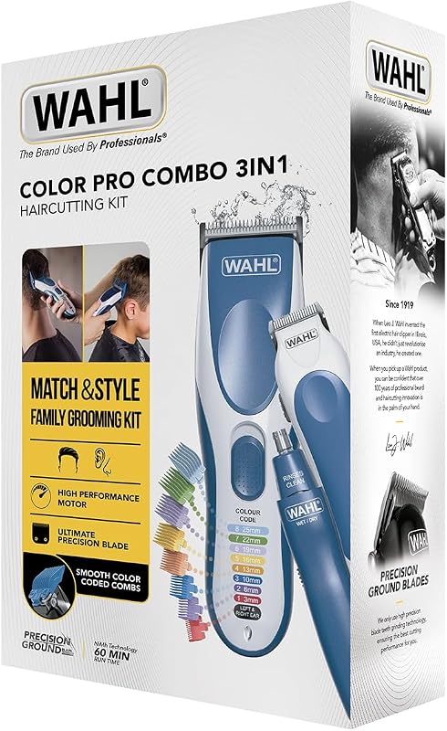 Colour Pro Kit cordless 3 in 1 per barba, orecchie e naso