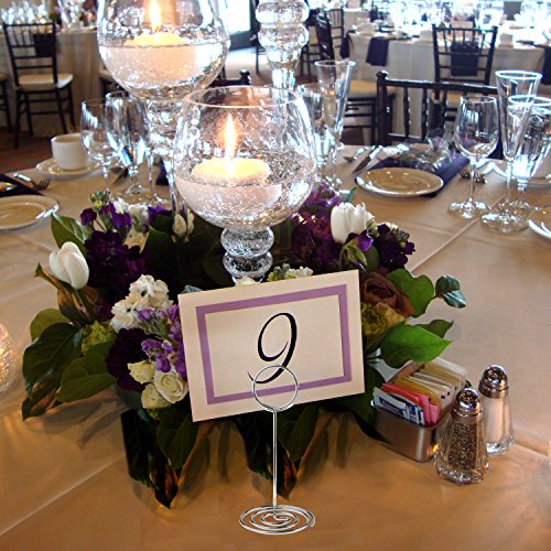 LINPOZONE Circle Table Number Holders for Weddings (24 Pack), 3.5" Place Card Holders for Restaurants, Party, Dinners and Event