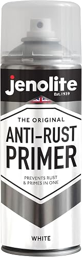 Jenolite Anti-Rust Primer Spray Paint White 400ml High Performance Primer