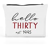 FBCCZEY Funny 30th 30 Year Old 1995 Birthday Gifts for Her Women Cosmetic Bag Makeup Bag Happy Anniversary 30th Birthday Party Decorations for Her Make Up Bags